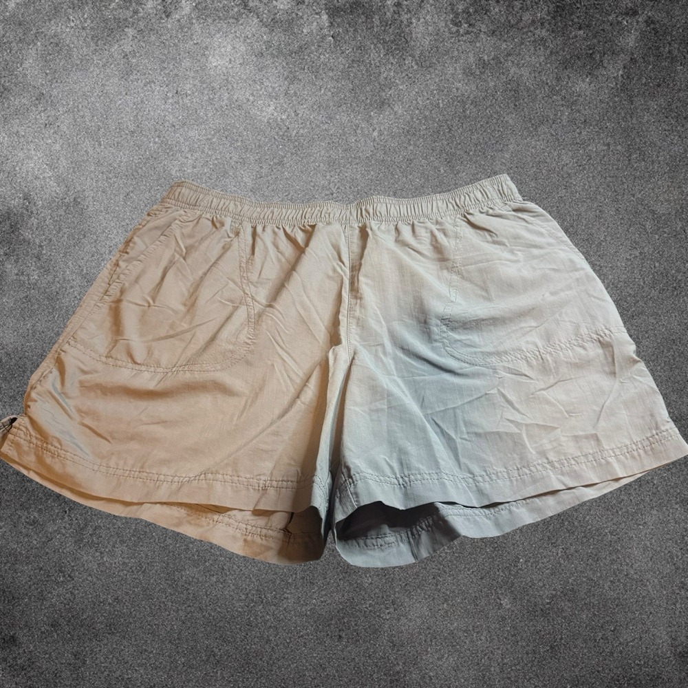 Columbia Women's ‎ Shorts Elastic Waist Gray Outdoor Hiking Fishing Casual Large